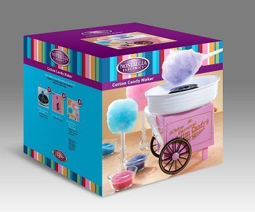 vintage cotton candy maker packaging