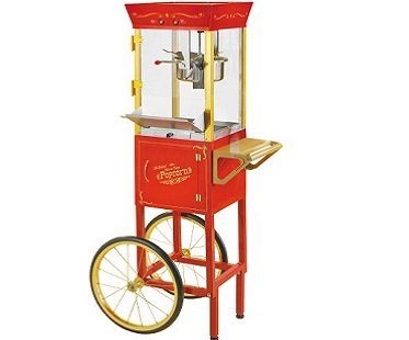 vintage popcorn cart