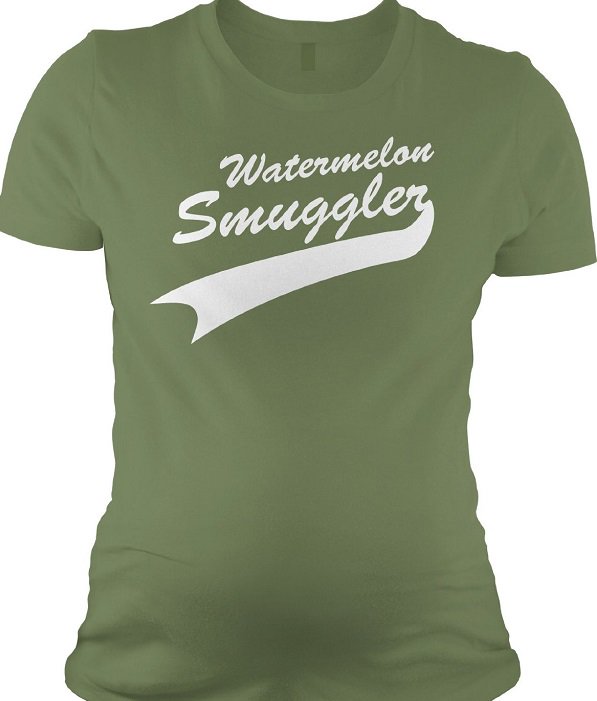 watermelon smuggler maternity t-shirt