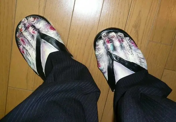 zombie feet sandals