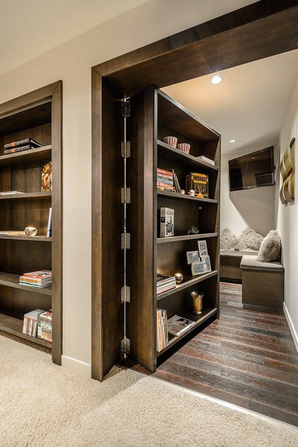 a bookshelf thats really a door