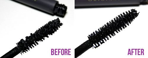 mascara wand before and after 