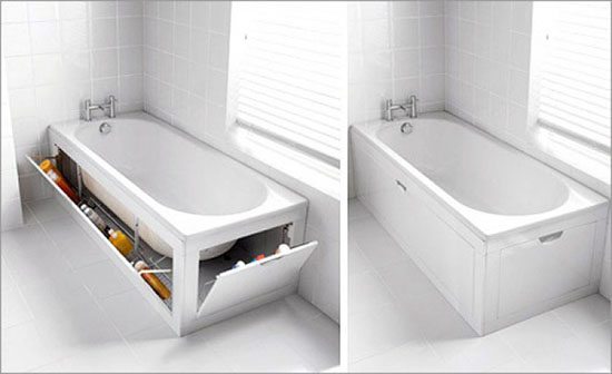 bathtub hidden storage