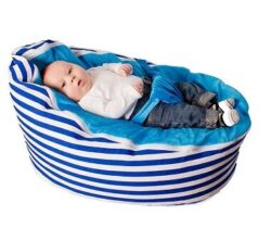 blue baby bean bag
