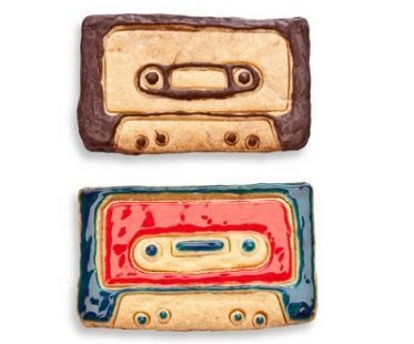cassette tape cookie cutter cookies