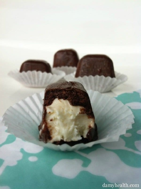 chocolate cheesecake bites