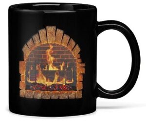 fireplace heat changing mug