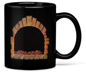 fireplace heat changing mug cold