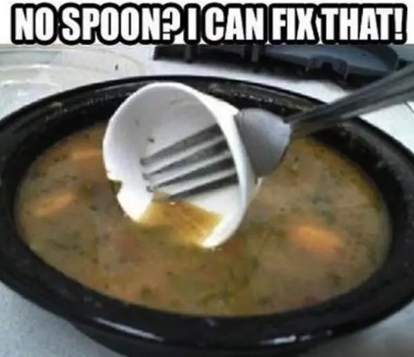 fork cup spoon