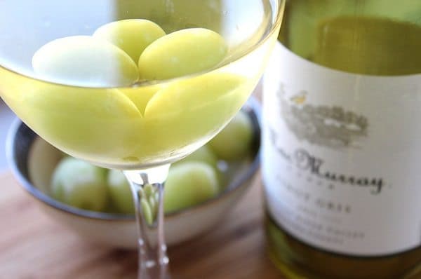 frozen grapes wine