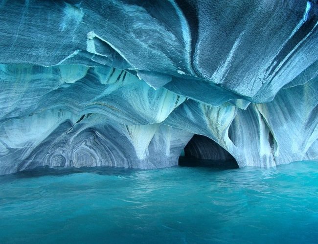 marble caves, patagonia blue