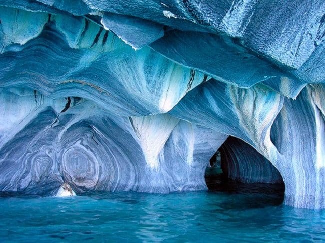 marble caves, patagonia