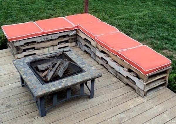 pallet seating area