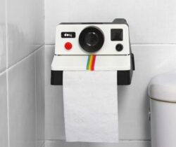 polaroid toilet roll holder