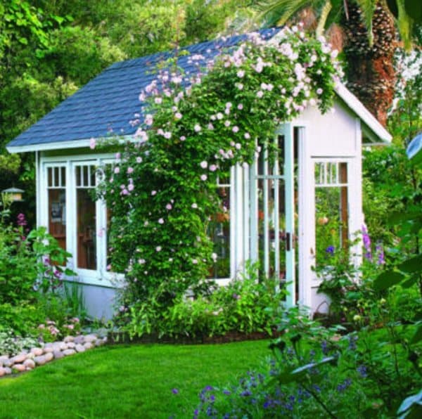 pretty garden shed