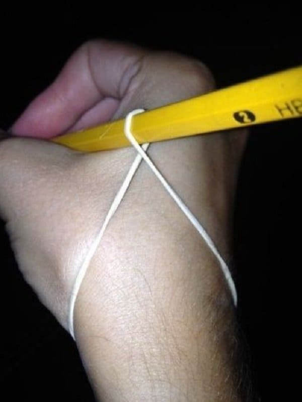 rubber band pencil