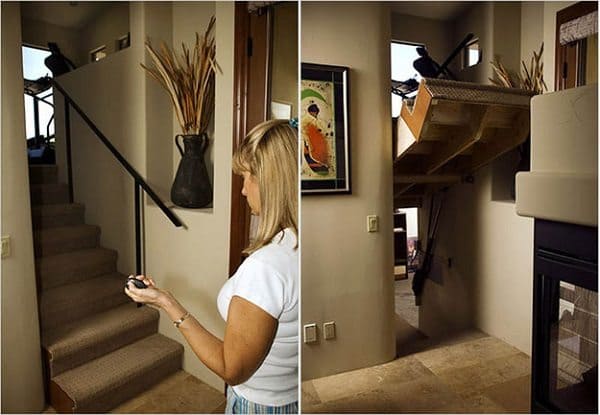 secret room under stairs