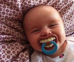 smiling pacifier