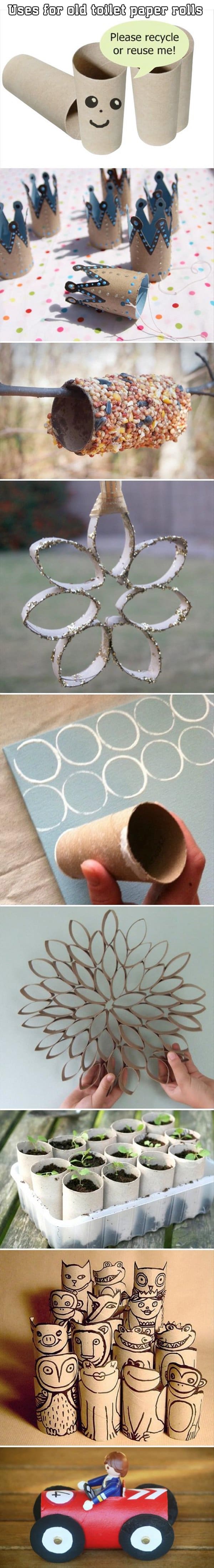 uses for toilet paper rolls