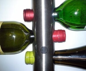 wall mounted wine rack close