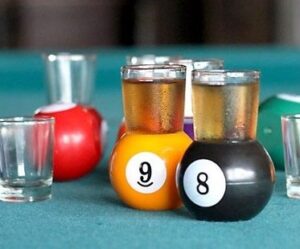 Pool Ball Shot Glasses