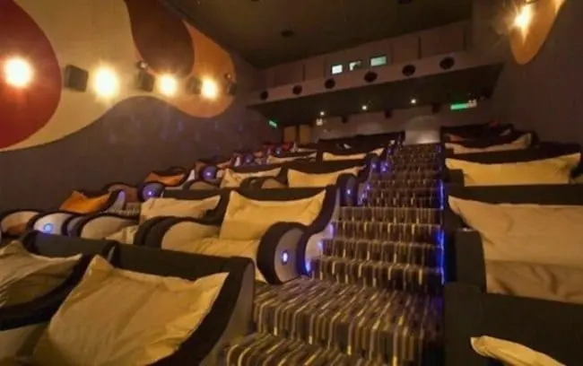 cinema with bean bag seats