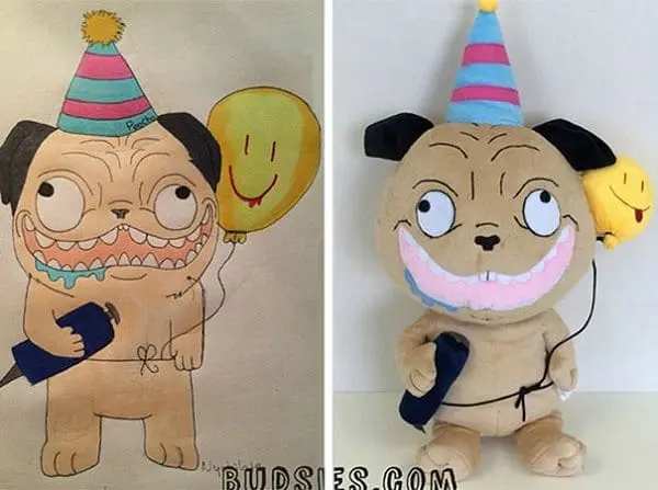budsies-plush-toys-children-drawings-crazy dog