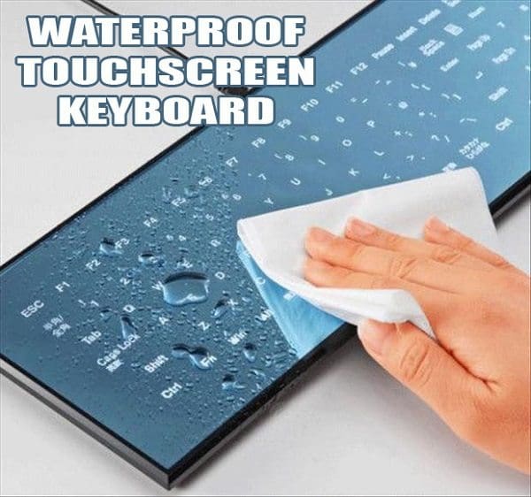 flat mirror touch panel keyboard