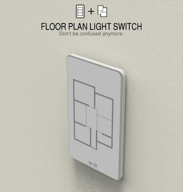 floor plan light switch