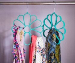 flower scarf hangers