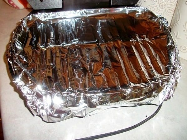 foil in grill