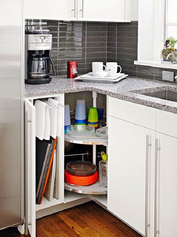 lazy susan corner cupboard