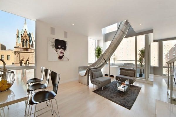 rooftop penthouse slide