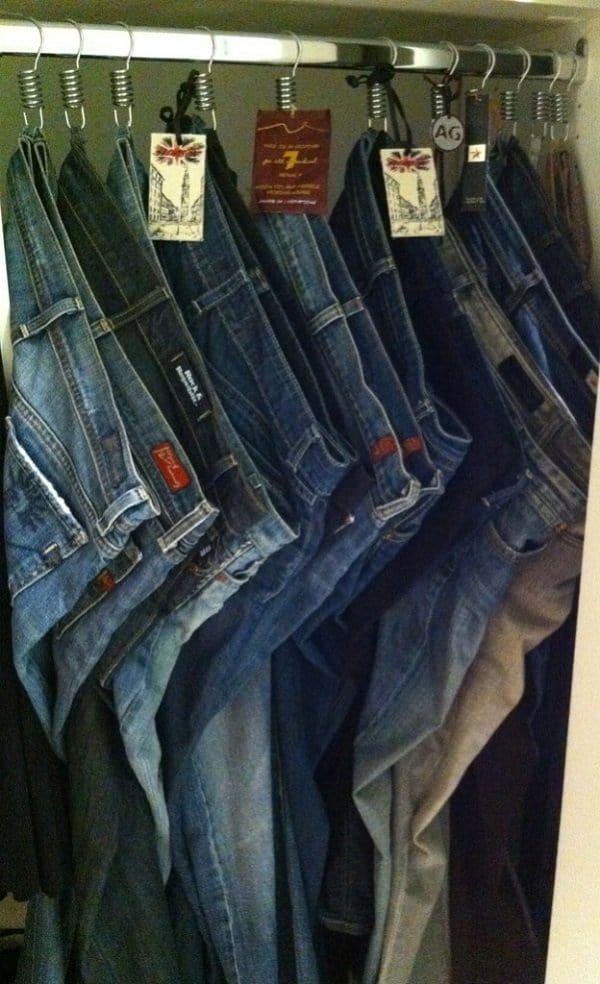 shower hooks for hanging jeans