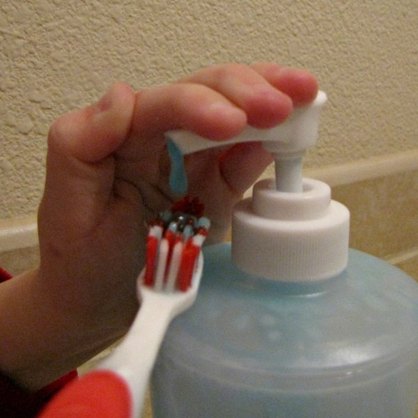soap pump kids toothpaste dispenser