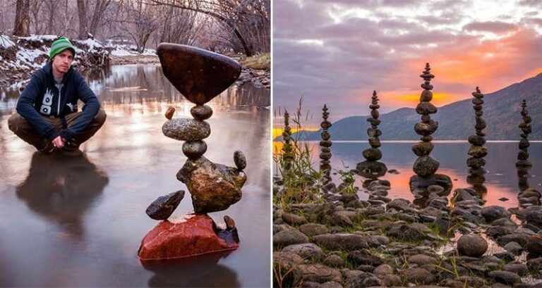 stone balancing art