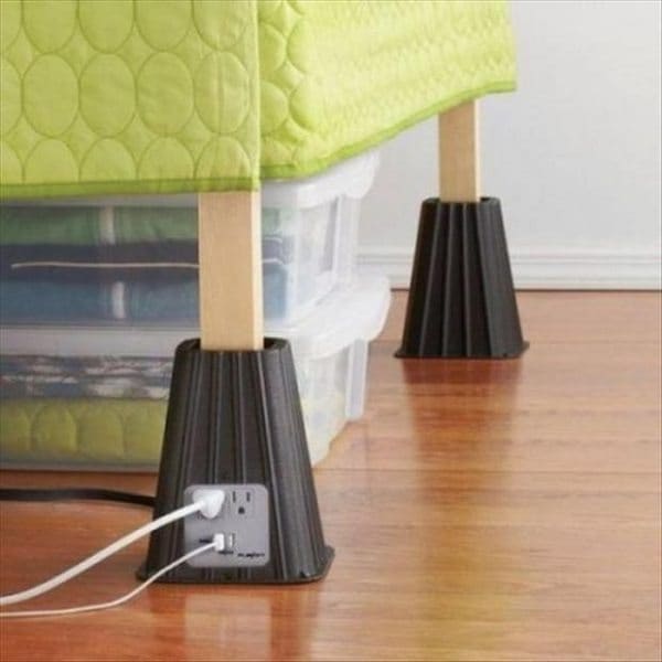 table leg plug socket