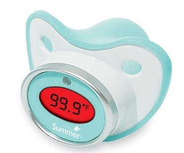 thermometer pacifier hot