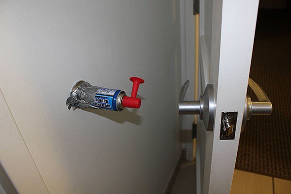 Airhorn as a door wall protector