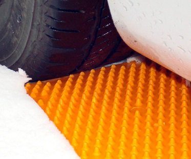 Emergency Tire Traction Mats orange grip