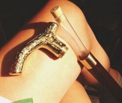 Hidden Flask Walking Cane