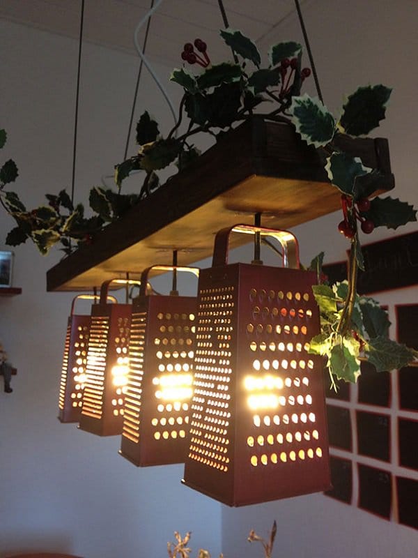 Old Graters Into Lamps