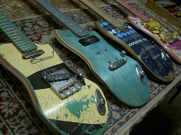 Old Skateboards Into Guitars