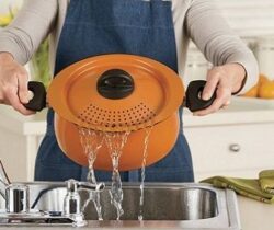 Pot With Strainer Lid