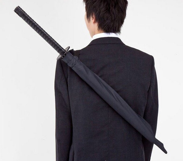 Samurai Umbrella back