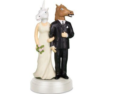 Unicorn and Horse Wedding Cake Topper stand