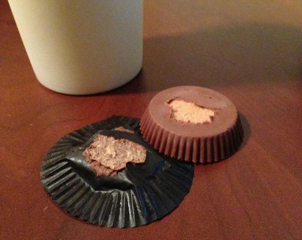 When your Reeses Peanut Butter Cup does this