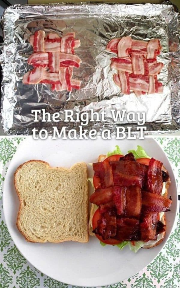 bacon weave for perfect blt