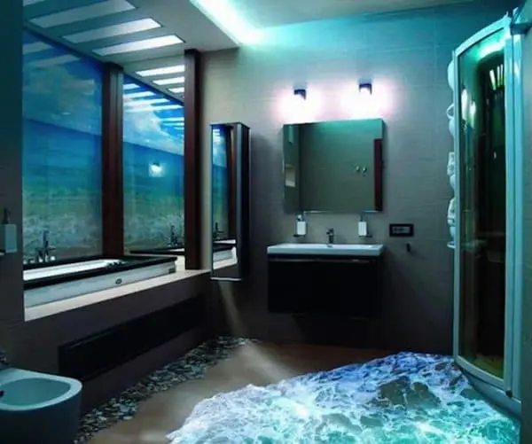 13 3d bathroom floor designs that will mess with your mind