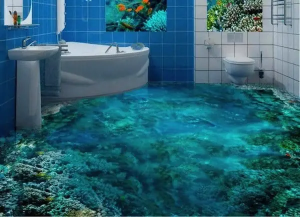 13 3d Bathroom Floor Designs That Will Mess With Your Mind